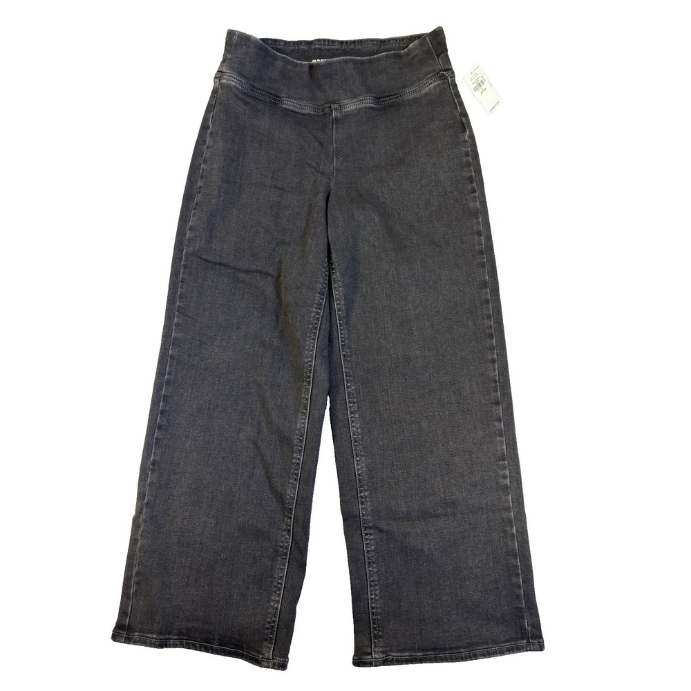 Old Navy Women's 2P Black High Rise Weekender Wide Leg Cropped Jeans Resort